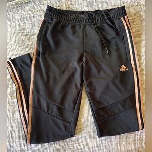ADIDAS black and pink soccer training pants